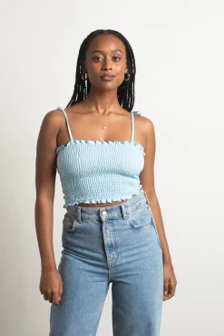 Tobi Care About Me Crop Top - Ivory