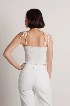 Tobi Care About Me Crop Top - Ivory