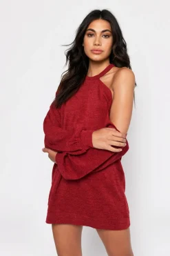 Tobi Carmen Cold Shoulder Cutout Mini Dress -
