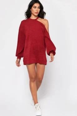 Tobi Carmen Cold Shoulder Cutout Mini Dress -