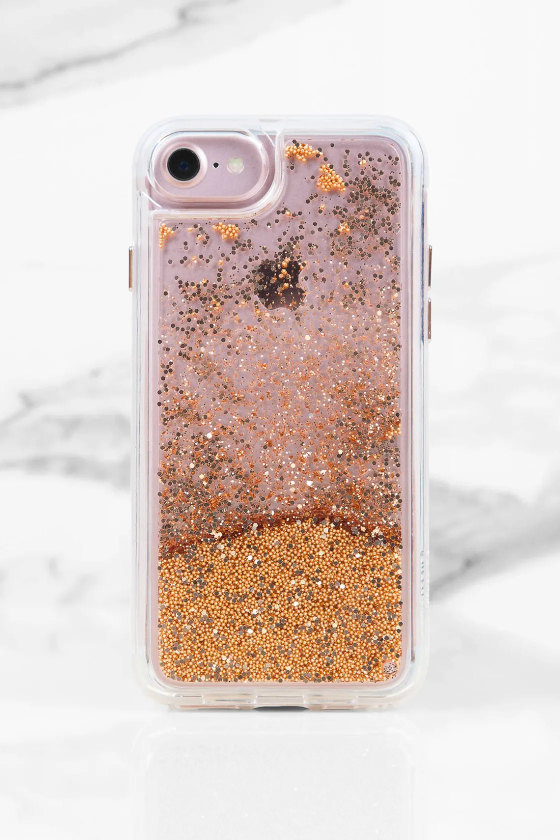 Tobi Casetify Glitter Iphone Case - Gold Chrome