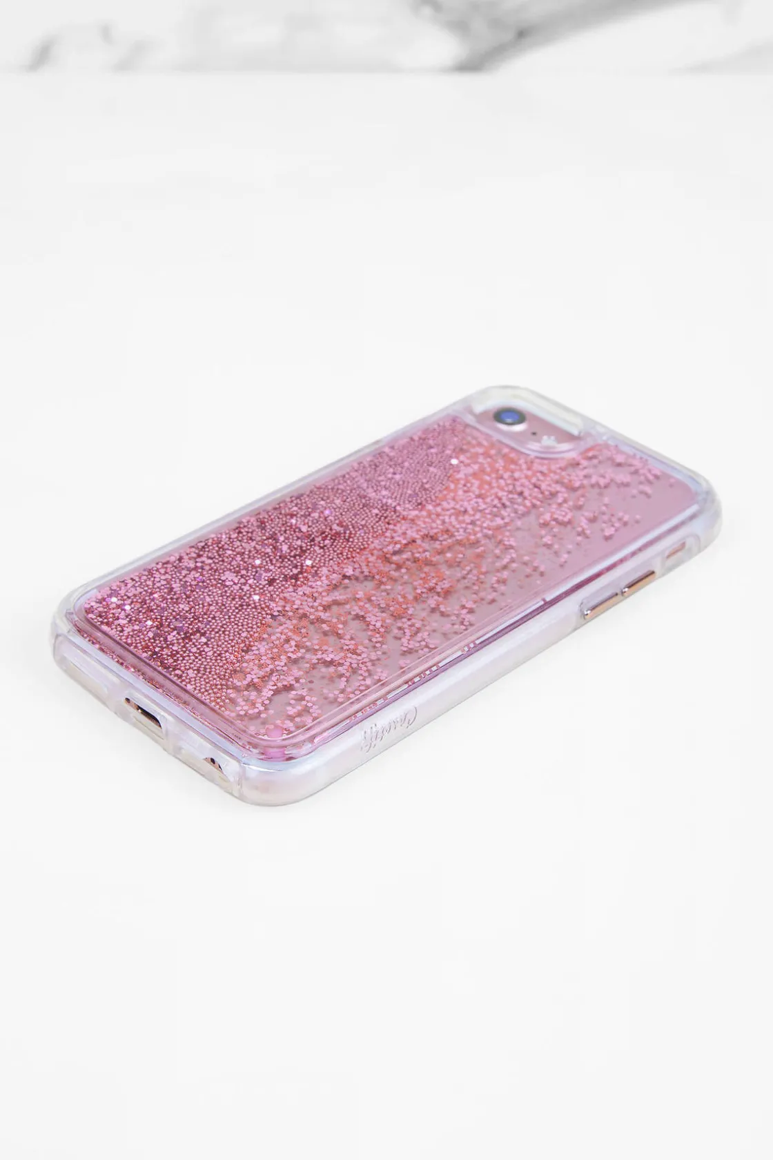 Tobi Casetify Glitter Iphone Case - Gold Chrome