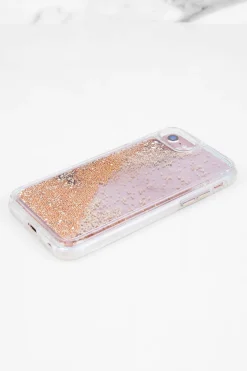 Tobi Casetify Glitter Iphone Case - Gold Chrome