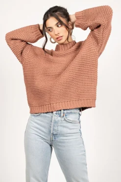 Tobi Cecilia Chunky Knit Sweater - Hot Pink