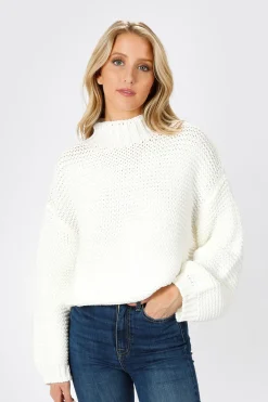Tobi Cecilia Chunky Knit Sweater - Hot Pink