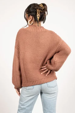 Tobi Cecilia Chunky Knit Sweater - Hot Pink