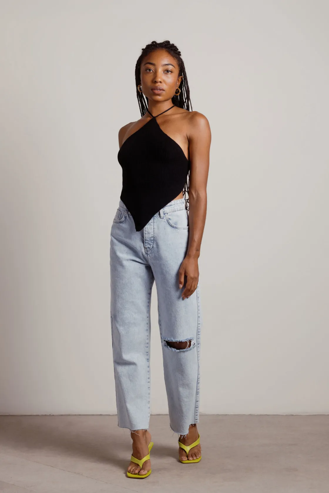 Tobi Celestine Crochet Top - Lime