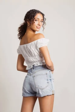 Tobi Celia Crop Top - Blue