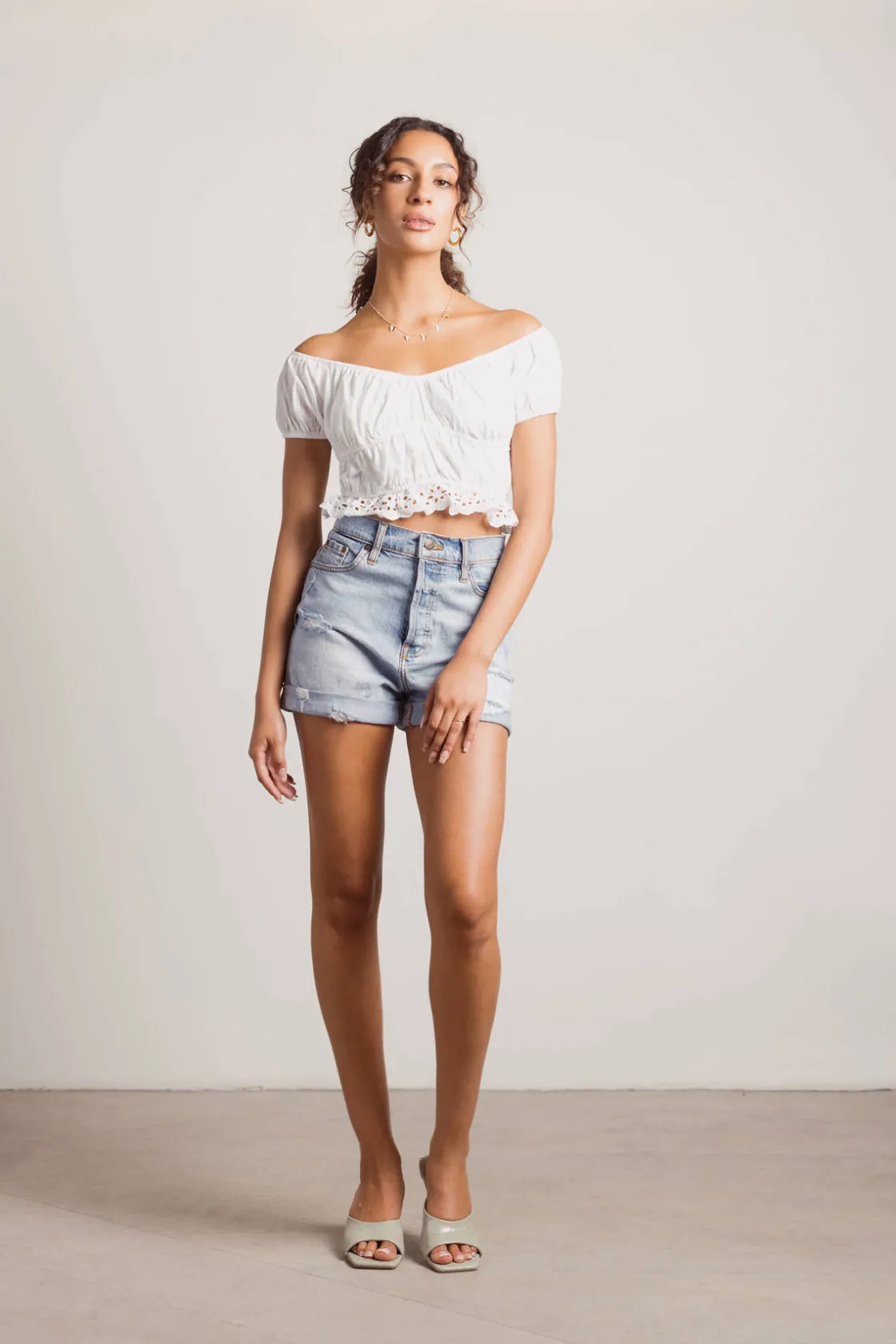 Tobi Celia Crop Top - Blue