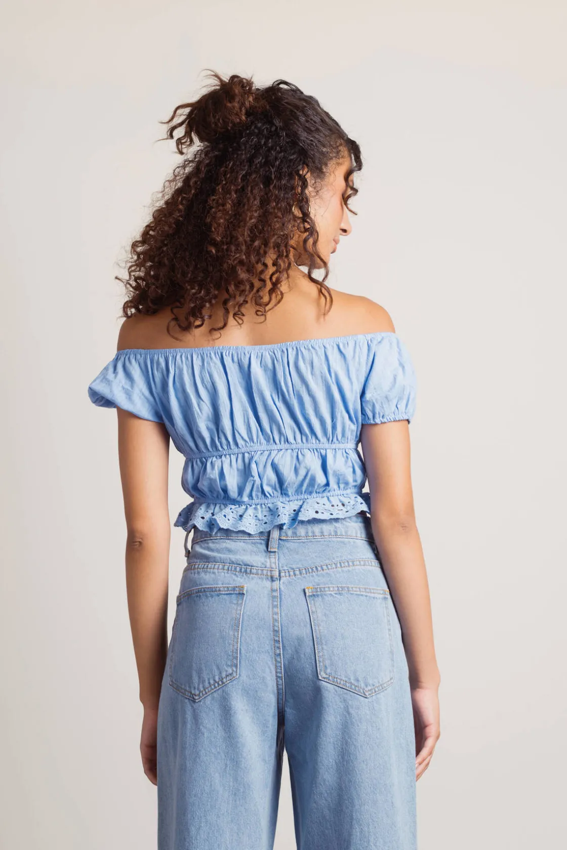 Tobi Celia Crop Top - Blue
