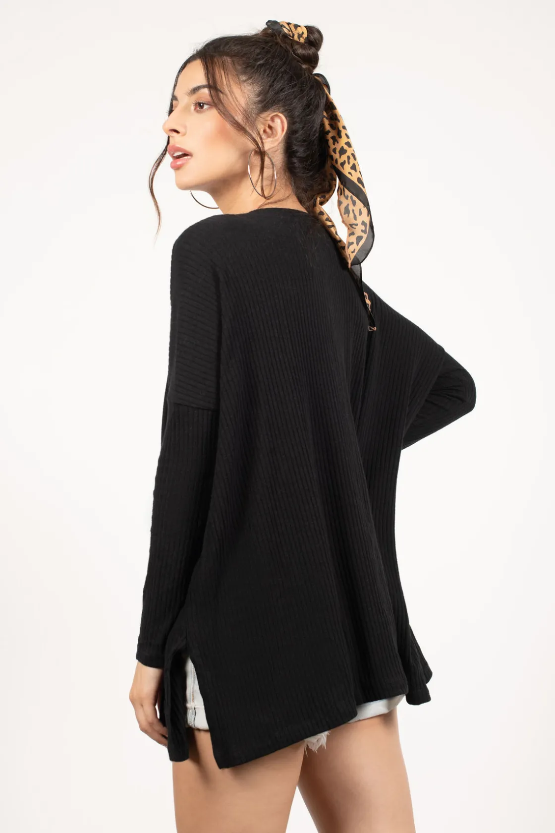 Tobi Celia Ribbed Sweater Dress -