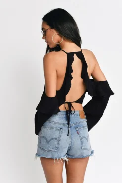 Tobi Celine Crop Top - Wine