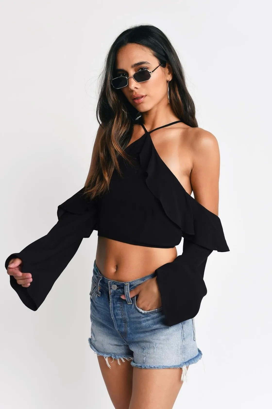 Tobi Celine Crop Top - Wine