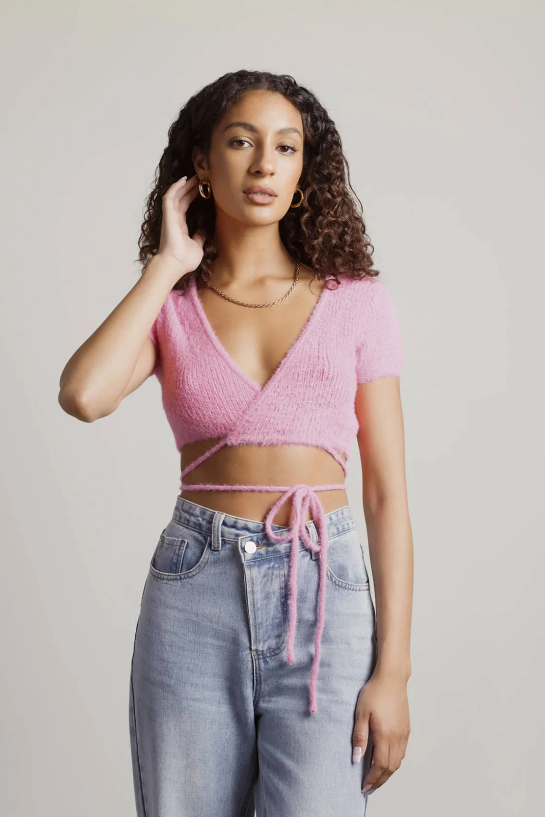 Tobi Center Stage Crop Top - Blue
