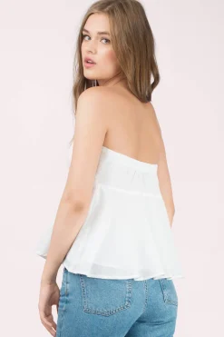Tobi Charlene Front Tie Tube Top -