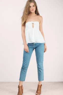 Tobi Charlene Front Tie Tube Top -