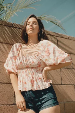 Tobi Cherri Blossom Floral Blouse -