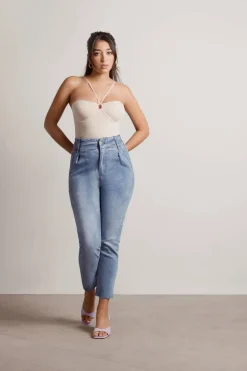 Tobi Cheviot Hills Tapered Jeans -