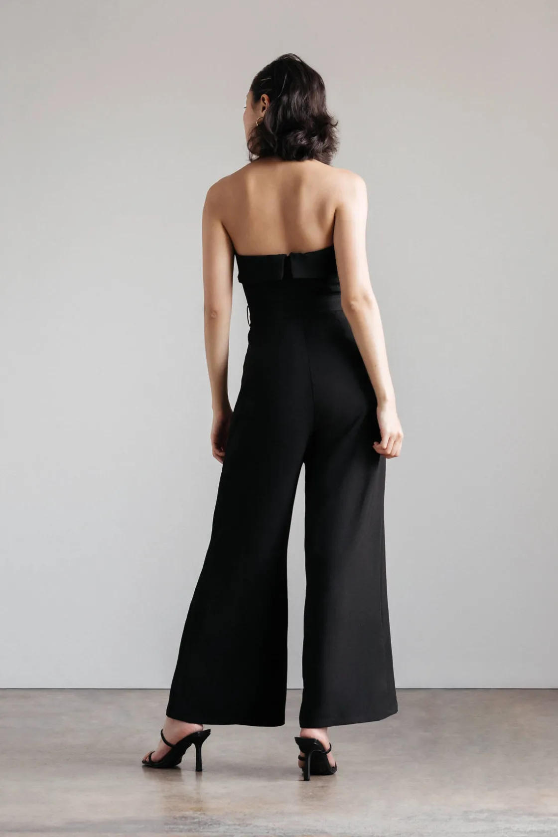 Tobi Clarice Strapless Jumpsuit - White