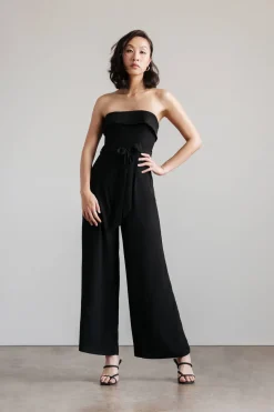 Tobi Clarice Strapless Jumpsuit - White