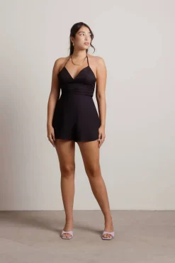 Tobi Close To Me Halter Romper -