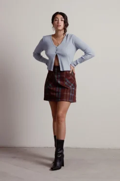 Tobi Clueless Suede Mini Skirt -