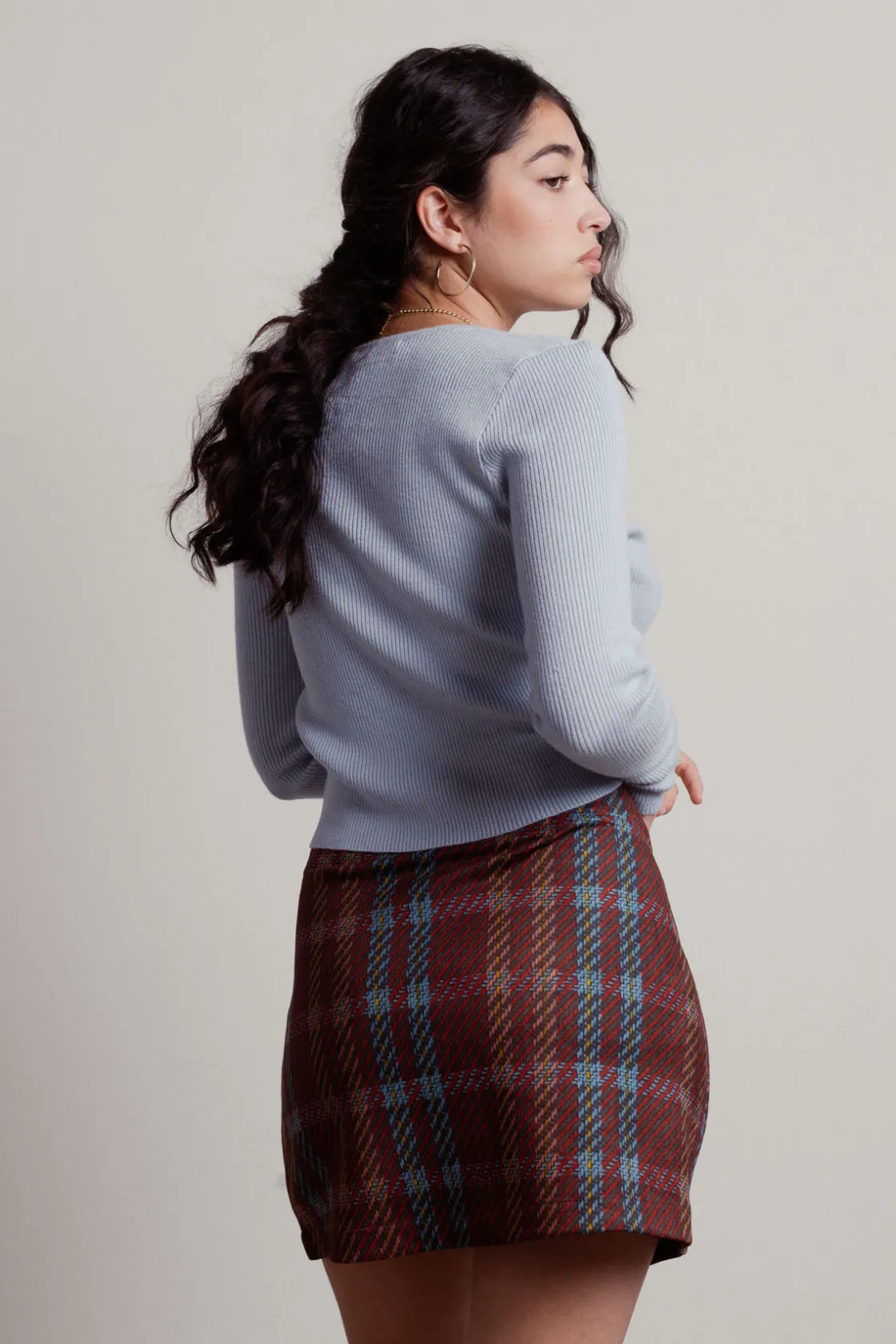 Tobi Clueless Suede Mini Skirt -