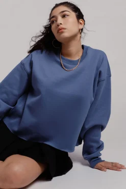 Tobi Come Thru And Chill Oversized Sweatshirt - Beige