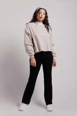 Tobi Come Thru And Chill Oversized Sweatshirt - Beige