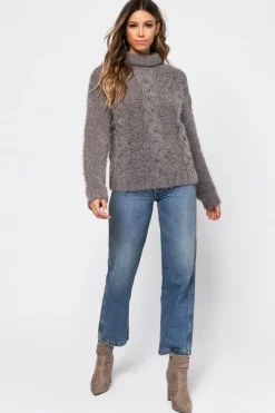 Tobi Come With Me Turtle Neck Sweater - White