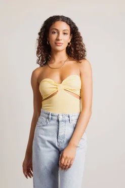Tobi Common Sense Cutout Bodysuit -