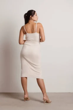 Tobi Common Sense Slit Wrap Midi Dress -