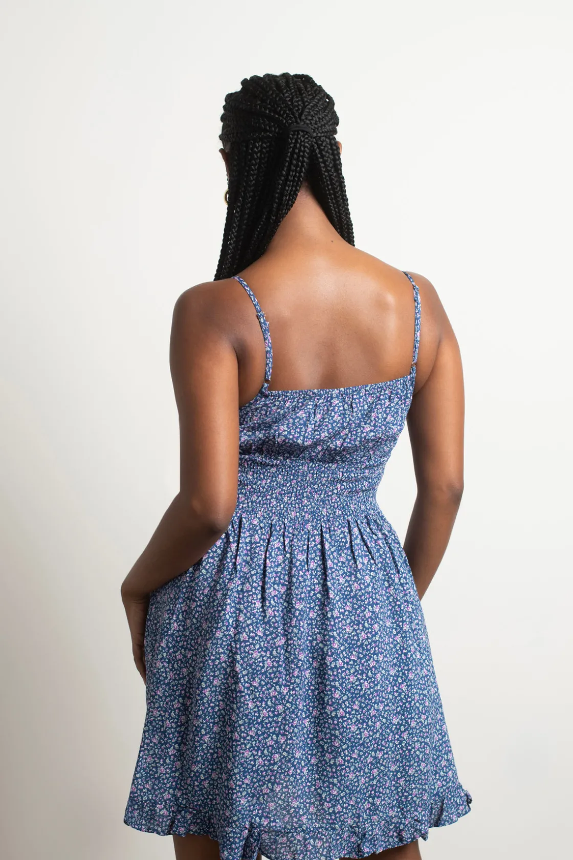Tobi Cool And Calm Floral Skater Mini Dress -