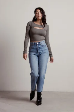 Tobi Cool It Ribbed Tank Top With Shrug Set -