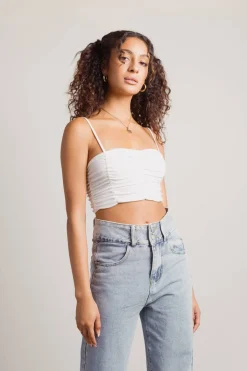 Tobi Countless Memories Crop Top - Ivory