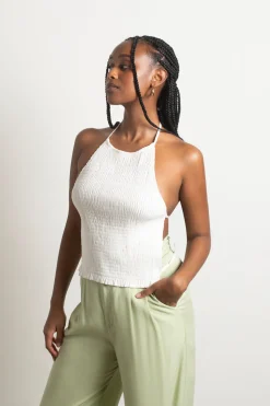 Tobi Curtis Crop Top - Ivory