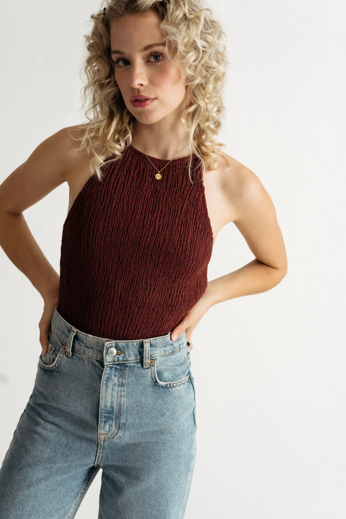 Tobi Curtis Crop Top - Ivory