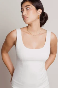 Tobi Cutting Gem Slit Bodycon Mini Dress