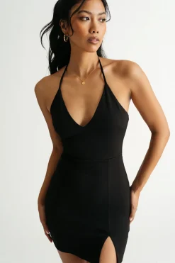 Tobi Cydnee Halter Back Tie Mini Dress -