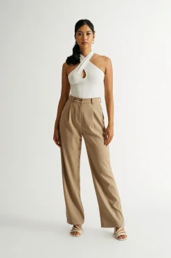 Tobi Daily Horoscope Cross Halter Bodysuit -