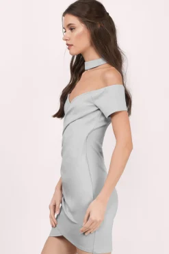 Tobi Daina Choker Bodycon Dress - Mauve