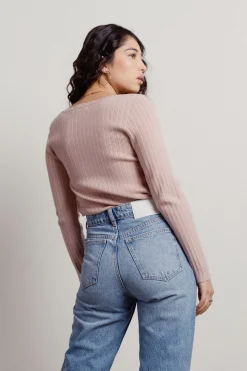 Tobi Dainty Touch Long Sleeve Top -