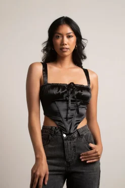 Tobi Daizy Corset Top - Black