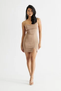 Tobi Dance Baby Cowl Neck Cami Mini Dress - Black