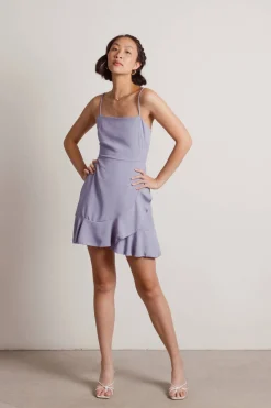Tobi Dance By Open Back Wrap Mini Dress - Ivory