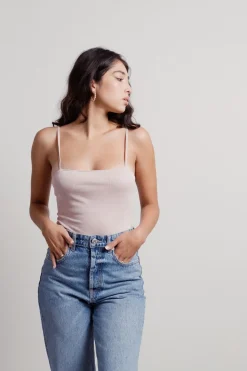 Tobi Days Off Cami Bodysuit - Mauve