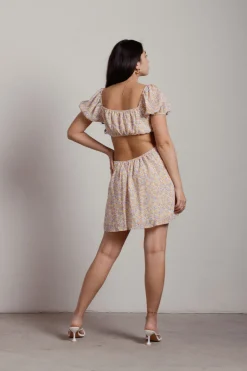 Tobi Days With You Floral Babydoll Mini Dress -