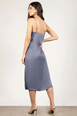 Tobi Deana Satin Slip Midi Dress -