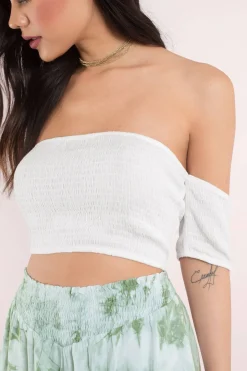 Tobi Deanna Crop Top - Taupe