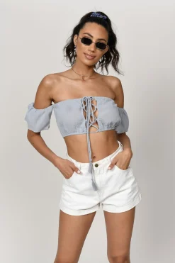 Tobi Delilah Crop Top - Cream